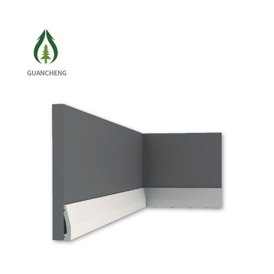 60*12mm White PS Waterproof Skirting Baseboard Polystyrene PVC Ceiling Skirting Mould Corner Protect