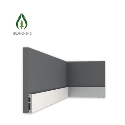 66毫米 * 12毫米现代宽度装饰防水白色建筑踢脚板GC1089