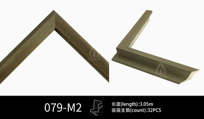 079 Modern Natural Wood Polystyrene PS Eco-friendly Wood Photo Frame Decorative Picture Frame