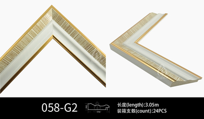 058 Splice Decoration Polystyrene Bright Face Photo Frame Set Ps Picture Frame Profile Production