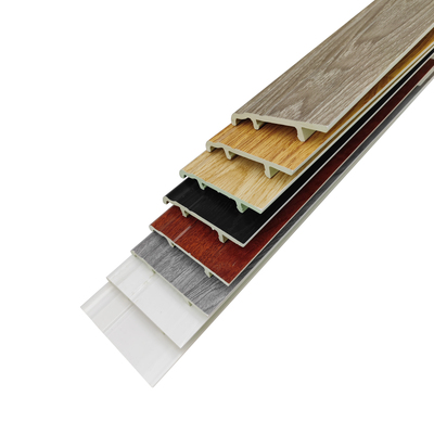 98*5.8(5)* 19.5毫米热卖防水黑棕色木质彩色塑料聚氯乙烯墙脚板