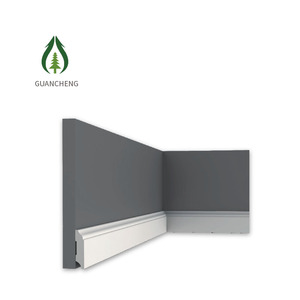 60*14毫米白色地板PS防水踢脚板角罩天花板踢脚板GC1082