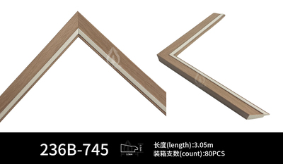 3D木质相框造型简约聚苯乙烯冠城082B现代矩形塑料相框带灯相框