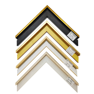 050 Photo Frame Set Photo Frame Accessories Wood Grain PS Polystyrene PS Black Gold Rectangle Wooden