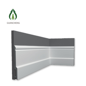 厂家价格210*21毫米防水实心PS墙板室内木制踢脚板盖泡沫成型GC1124